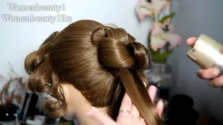 Wedding prom hairstyles for medium long hair  Свадебная прическа, прическа на выпускной