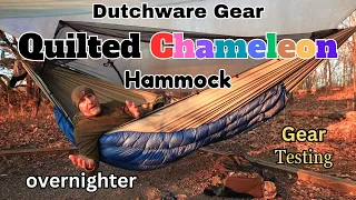 Dutchware Gear Quilted Chameleon / Testing new gear on a Overnighter