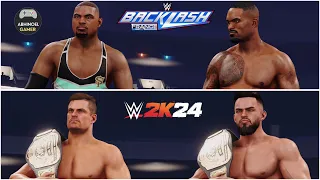 WWE 2K24 : Austin Theory & Grayson Waller vs Street Profits -WWE Tag Team Championship|Backlash 2024