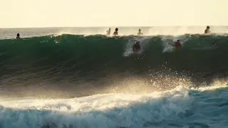 Golden Hour Pipeline Barrels (John Florence, Tosh Tudor, Grif Cola)