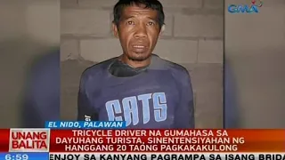 Tricycle driver na gumahasa sa dayuhan, sinentensiyahan