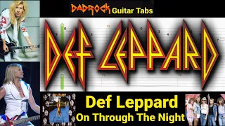 On through The Night - Def Leppard - Guitar + Bass TABS Lesson (Rewind)