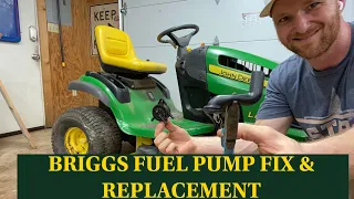 Briggs and Stratton Fuel Pump Replacement - $6 QUICK FIX!!!