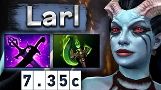 Ларл на Квопе с Коллапсом и Мирой в команде! - Larl Queen of Pain 7.35 DOTA 2