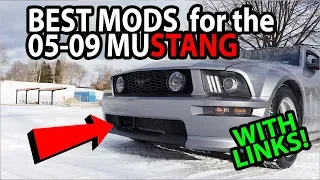 The BEST MODS for 05-09 S197 MUSTANG GT and V6 with AUDI DONUTS in the snow!!!