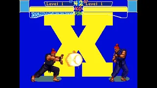 X-Men: Children of the Atom - All Hyper-X Moves (Arcade)