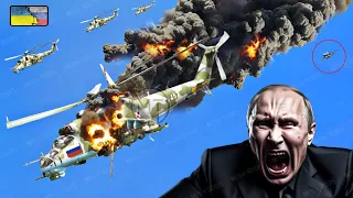 Horrifying Moment, US F-16 Destroys 5 Most Dangerous Russian Mi-24 Helicopters