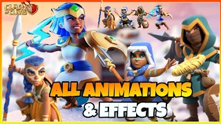 Royal Champion All Skins Animations And Effects | Coc New Gladiator Champion Skin | Clash Of Clans