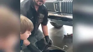 Changing 68 Mercury cougar  power steering hose.