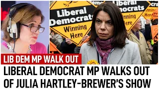 Lib Dem MP walks off Julia Hartley-Brewer show