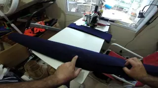 Toldilla fabricación Molde corte y costuras