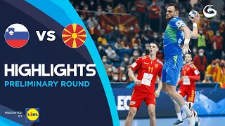 Slovenia vs North Macedonia| Highlights | Preliminary Round | Men's EHF EURO 2022