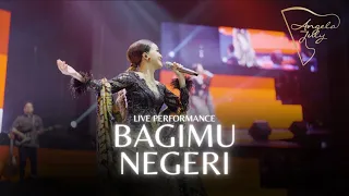 BAGIMU NEGERI MELATI SUCI MEDLEY - ANGELA JULY  | Harp and Vocal Live Performance!