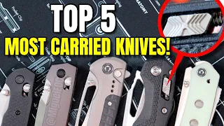 My Top 5 MOST CARRIED Knives! - October 2023