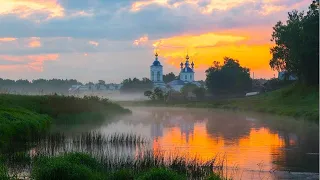 Над Рекою СЕЛО в синей дымке тумана......Песня.