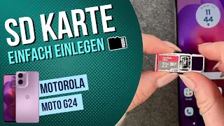 SD-Karte einlegen Moto g24