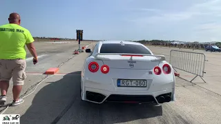 Nissan GTR R35 vs BMW 330i drag race 1/4 mile 🚦🚗 - 4K