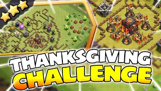 3 Star THANKSGIVING CHALLENGE Easily! (Clash of Clans)