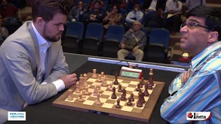 Magnus Carlsen vs Vishy Anand | Tata Steel Chess India Rapid 2019