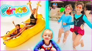 1 DIA INTEIRO com Laurinha e Helena e Gabriel no Parque Aquático | Jéssica Godar