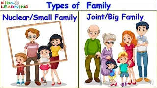 My Family I Types of family for kids I EVS I Nuclear and  joint family I small and big family