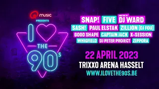 I love the 90's - The party | 22 april 2023 | Full line-up