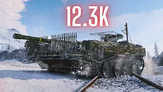 World of Tanks Strv 103B  12.3K Damage & 2x Strv 103B 10K