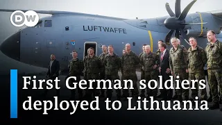 Germany sends first soldiers for permanent Lithuania force | DW News