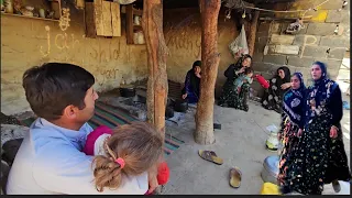 A party in the nature of spring in Iran with the Zeinab family