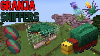 GRANJA DE SNIFFERS 1.20 FACIL Y SENCILLA PARA MINECRAFT JAVA Y BEDROOK 1.20  MINECRAFT 1.20