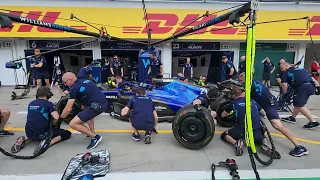 Williams Racing F1 Team Pit Stop Practice - 2022 Hungarian GP