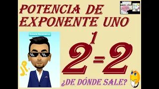 💥PROPIEDADES DE LA POTENCIACIÓN #05💥 POTENCIA DE EXPONENTE UNO