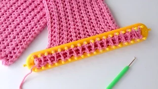 How to Loom Knit a Cowl / Scarf in a kind of Honeycomb Stitch (DIY Tutorial)