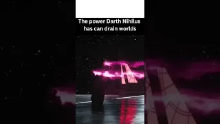 The Power Darth Nihilus Has Can Drain Worlds #coolvideos #starwars #thedarkside