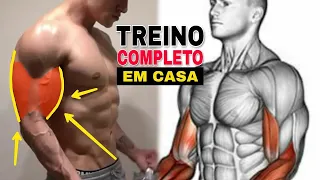 7 EXERCÍCIOS PARA MOER O BÍCEPS EM CASA EM MENOS DE 15 MIN (TREINO DE BÍCEPS EM CASA)