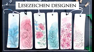 DIY with watercolor - create your own bookmarks