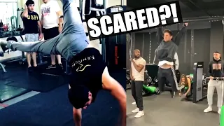 Scaring People At The Gym With Calisthenics 2