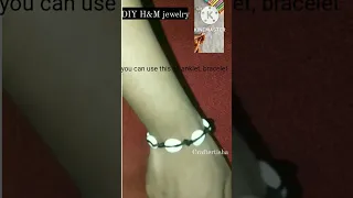 DIY H&M Jewelry at home😱#shorts #youtubeshorts #shortsvideo #viral recreted from @CrafterAditi