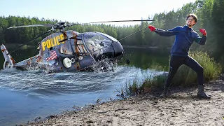 Found POLICE Helicopter While Magnet Fishing!