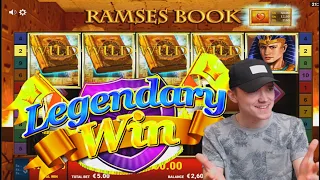 🔥🔥🔥 MEGA WIN ON RAMSES BOOK SLOT (Gamomat) ★SixSlots★