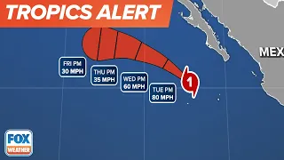 Howard Becomes Hurricane in Pacific Ocean