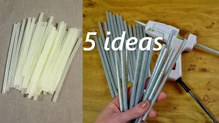 5 Идей поделок из горячего клея своими руками.5 DIY ideas from hot glue with your own hands.