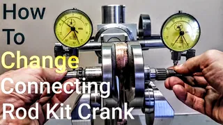 How to change motorcycle connecting rod kit crank.