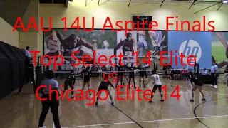 2018 AAU Nationals Finals 14U Aspire TOP SELECT 14 ELITE vs Chicago Elite 14