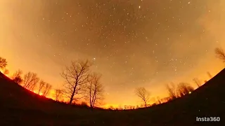 insta360 one x2 cloudy sky starlapse, milky way