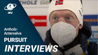 World Cup 22/23 Antholz: Men Pursuit Interviews