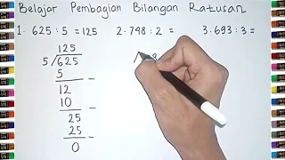 Belajar Matematika SD tentang Pembagian Bilangan Ratusan