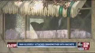 Grandmother hospitalized after machete attack by grandson roommate