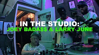 In The Studio: Joey Bada$$, Larry June, and Statik Selektah Working on "One of Us"