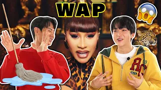 Cardi B - WAP feat. Megan Thee Stallion | Official Music Video KOREANS REACTION VIDEO | Peach Korea
